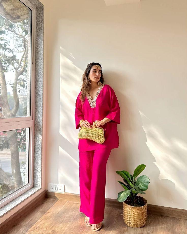 Two piece Pink Kurti pant set