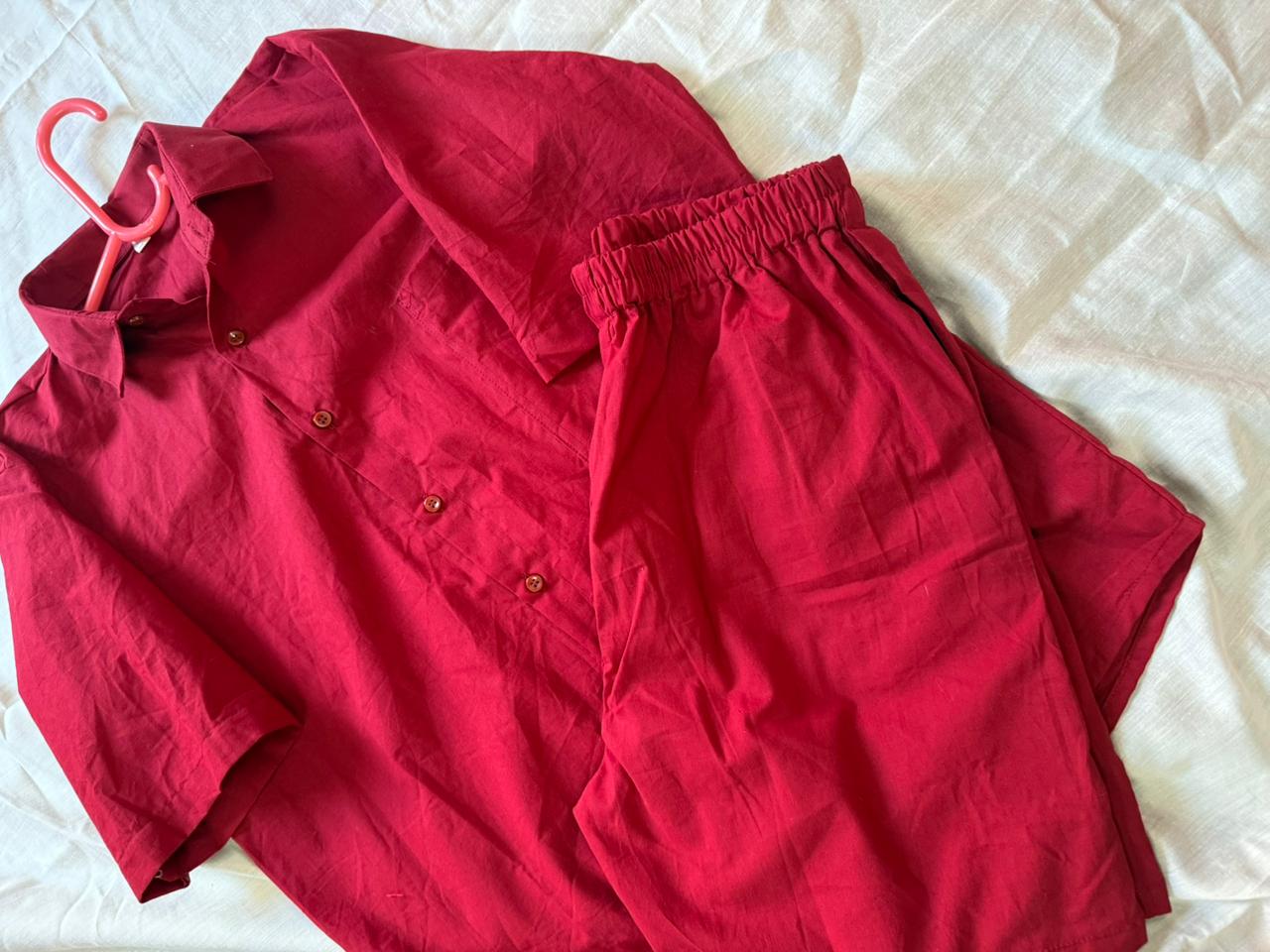 Red Coard set short sleeve shirt