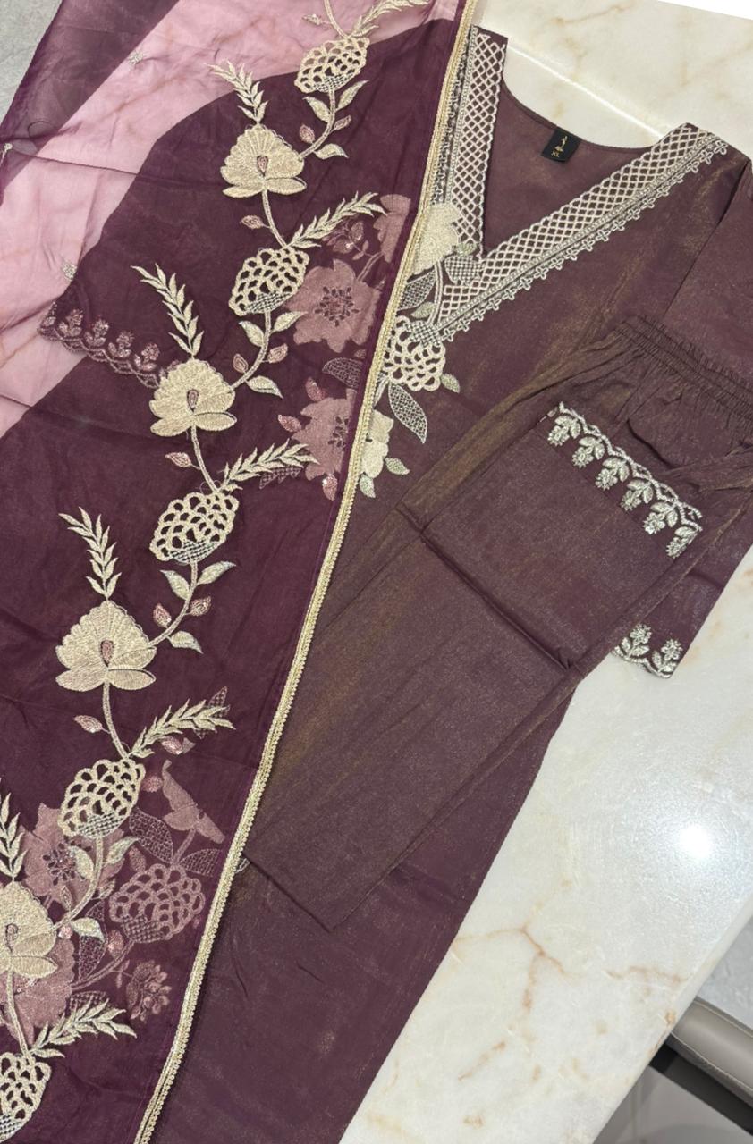 Three Piece Brown Suit