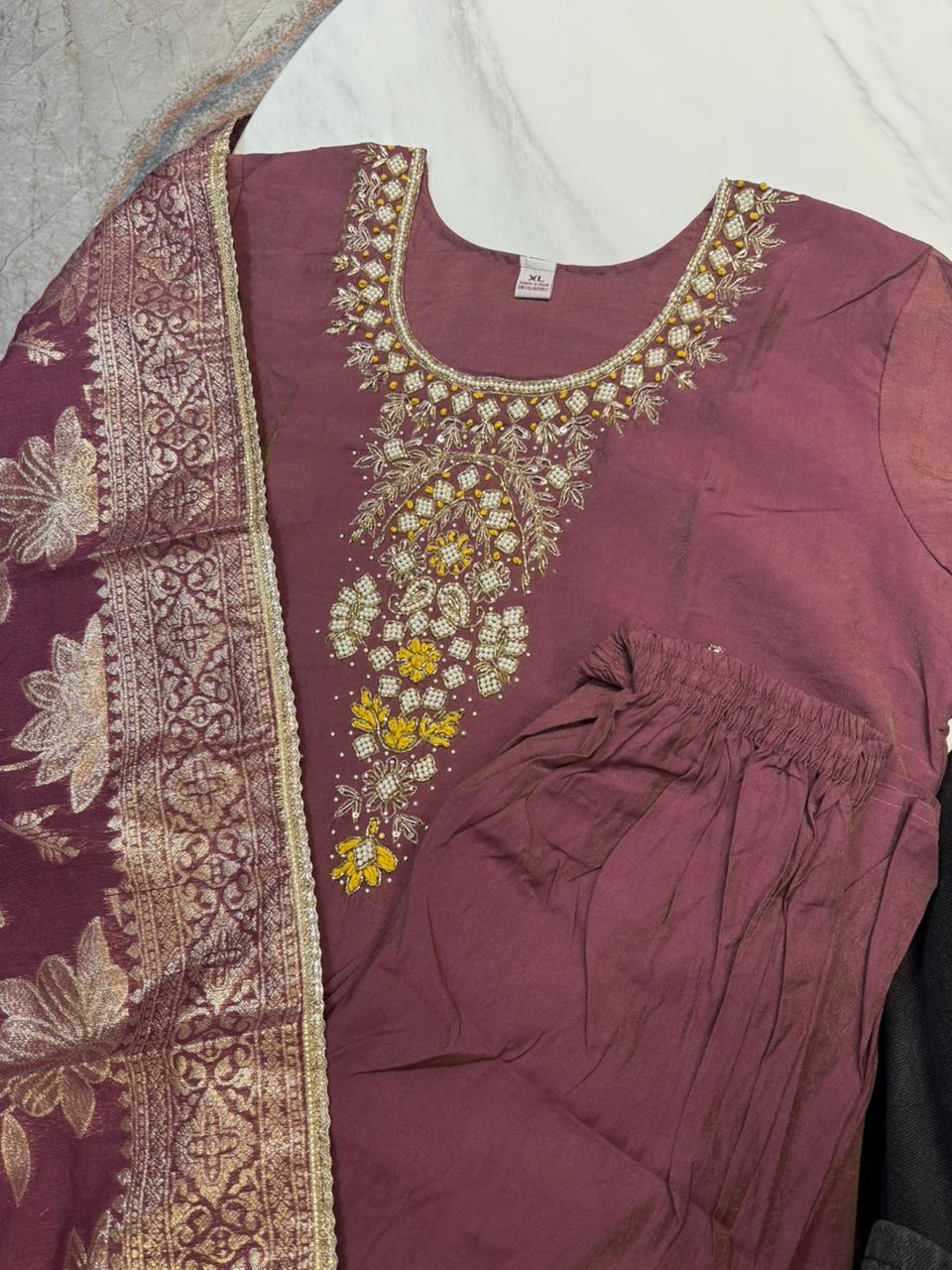 Three Piece Dusty Purple Suit